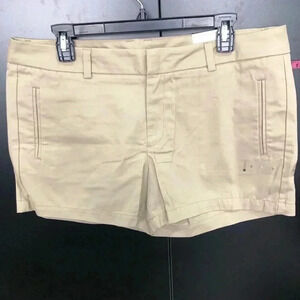 Stylus 100% Cotton Shorts,slash hip pockets,zip fly, summer - Biscotti tan